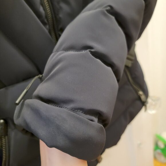 MACKAGE ELITA Ski Jacket - SIZE SMALL (special two-toned shell BLACK/BLUE) - Picture 13 of 16